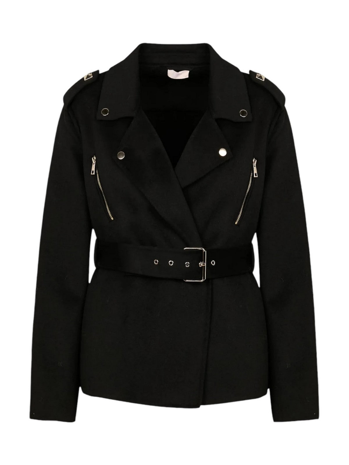 LIU JO WHITE Cappotto Donna WF4061T4627 22222 Nero gioboutiqueweb