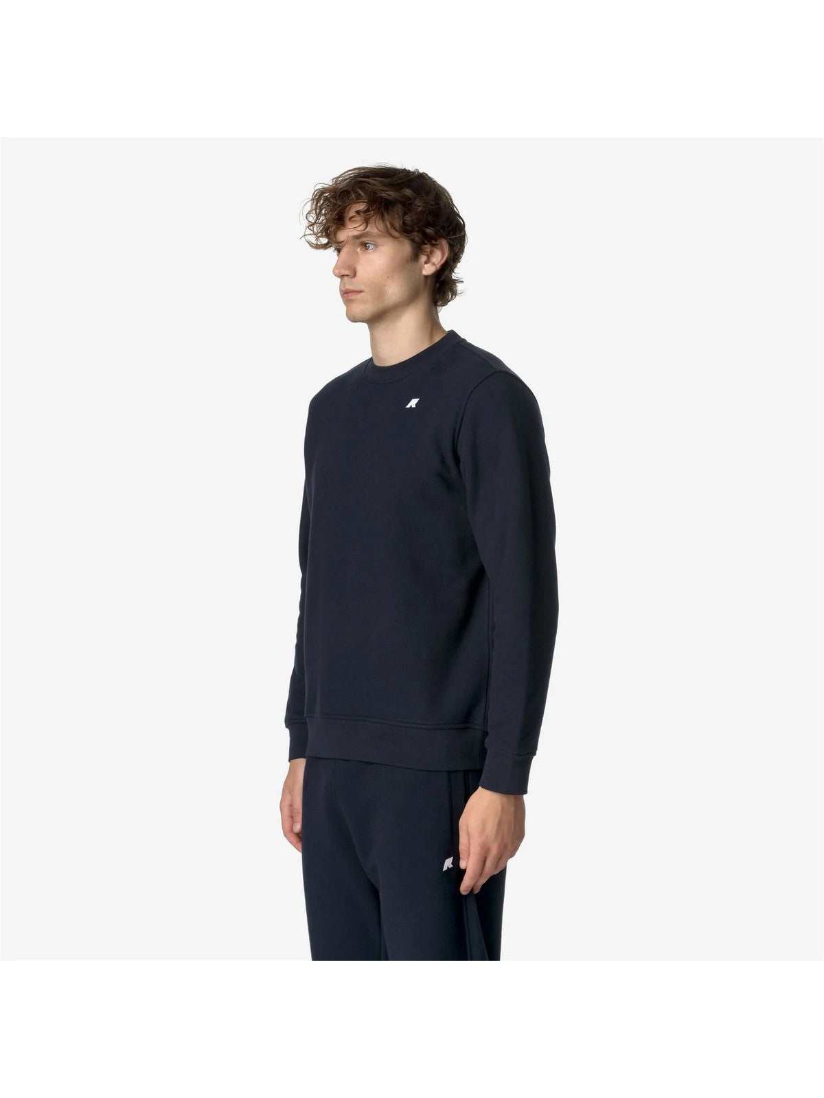 K-WAY Felpa Uomo BAPTISTE HEAVY FLEECE K8133GW K89 Blu gioboutiqueweb