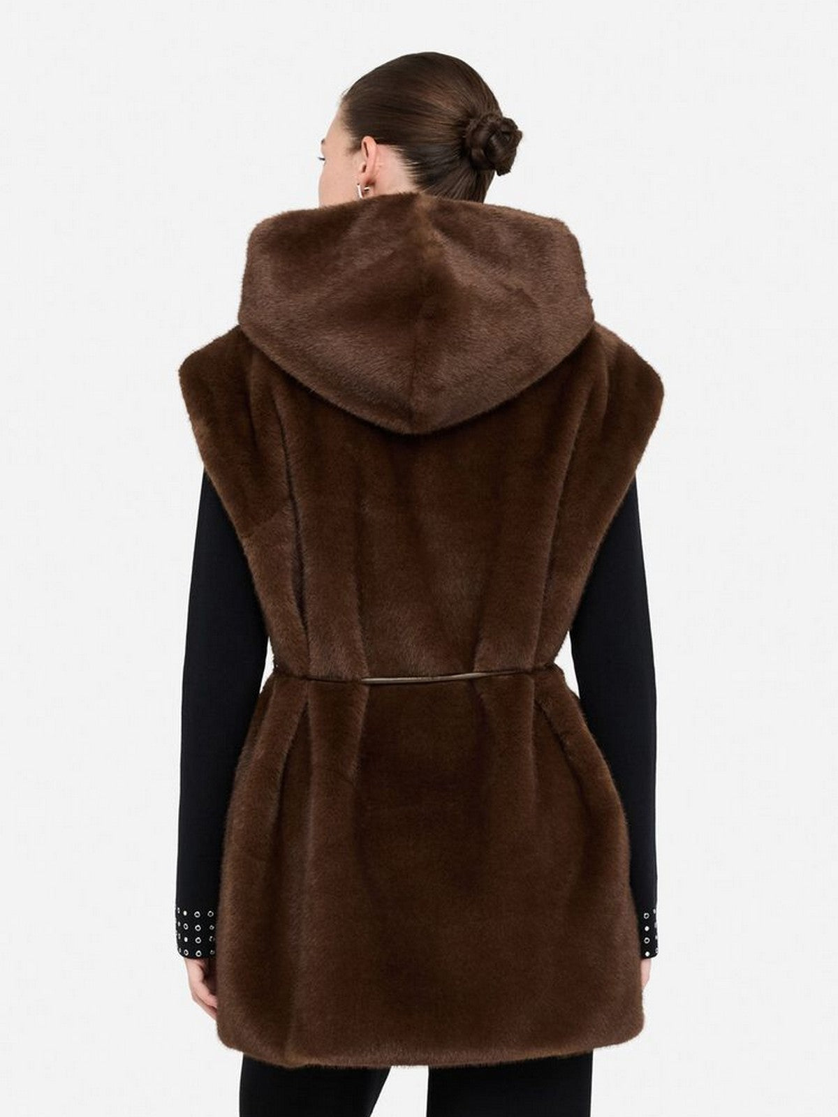 LIU JO WHITE Gilet Donna MF5364E1044 90915 CIOCCOLATO