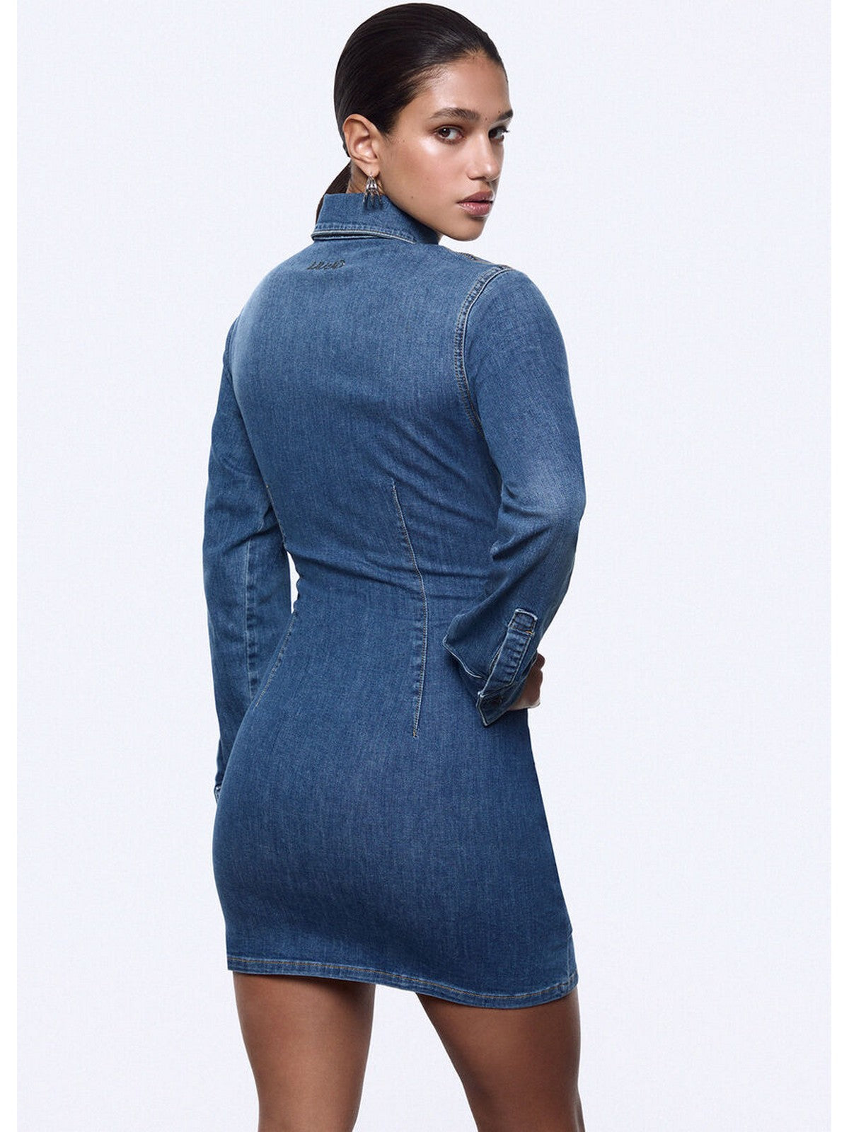 LIU JO feat. ELODIE Abito Donna UA6508D0399 79157 Den.md.Blue intrecci gioboutiqueweb