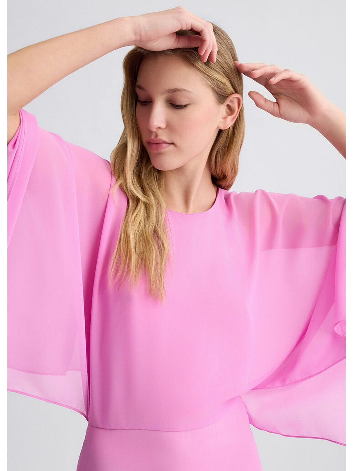 Liu Jo schwarzer Frau Kleid Ca5355ts869 x0686 Pink Cake