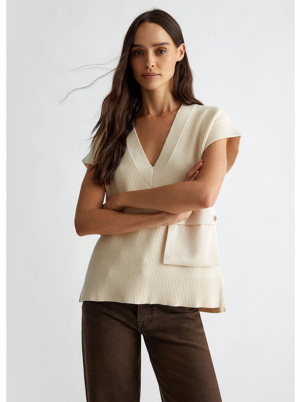 LIU JO WHITE Gilet Donna WF4474MS99E 20304 Beige gioboutiqueweb