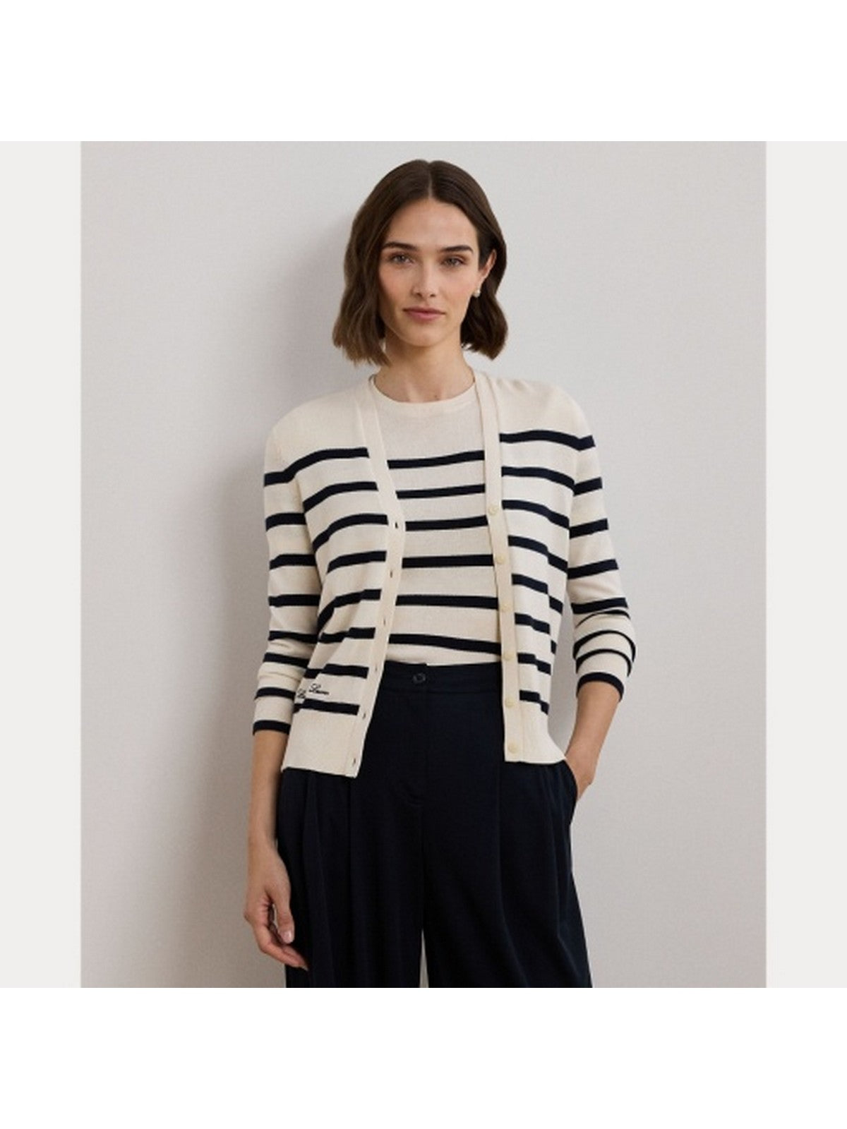 LAUREN RALPH LAUREN Cardigan Donna DENZEL 200957476 002 Beige gioboutiqueweb