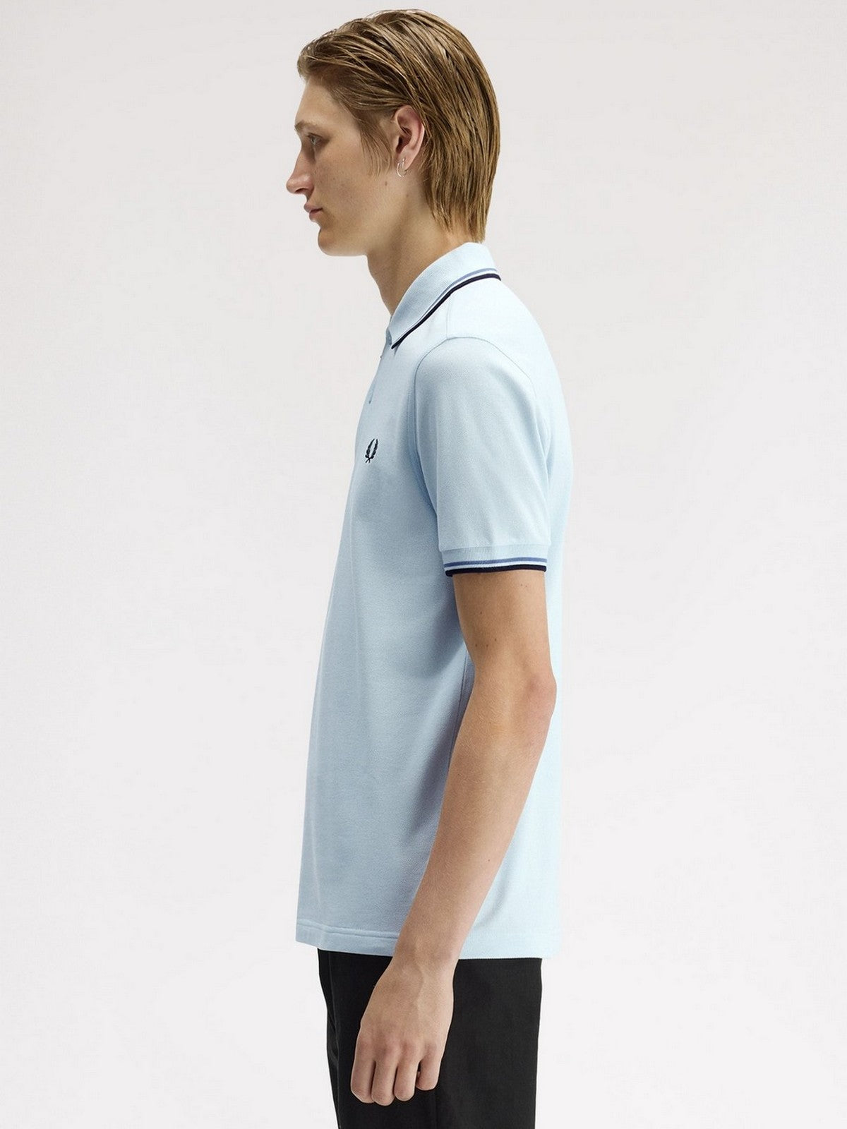 FRED PERRY Polo Uomo FP TWIN TIPPED FRED PERRY SHIRT FP-M3600P-57 96A LGTIC/ACEBL/NAVY