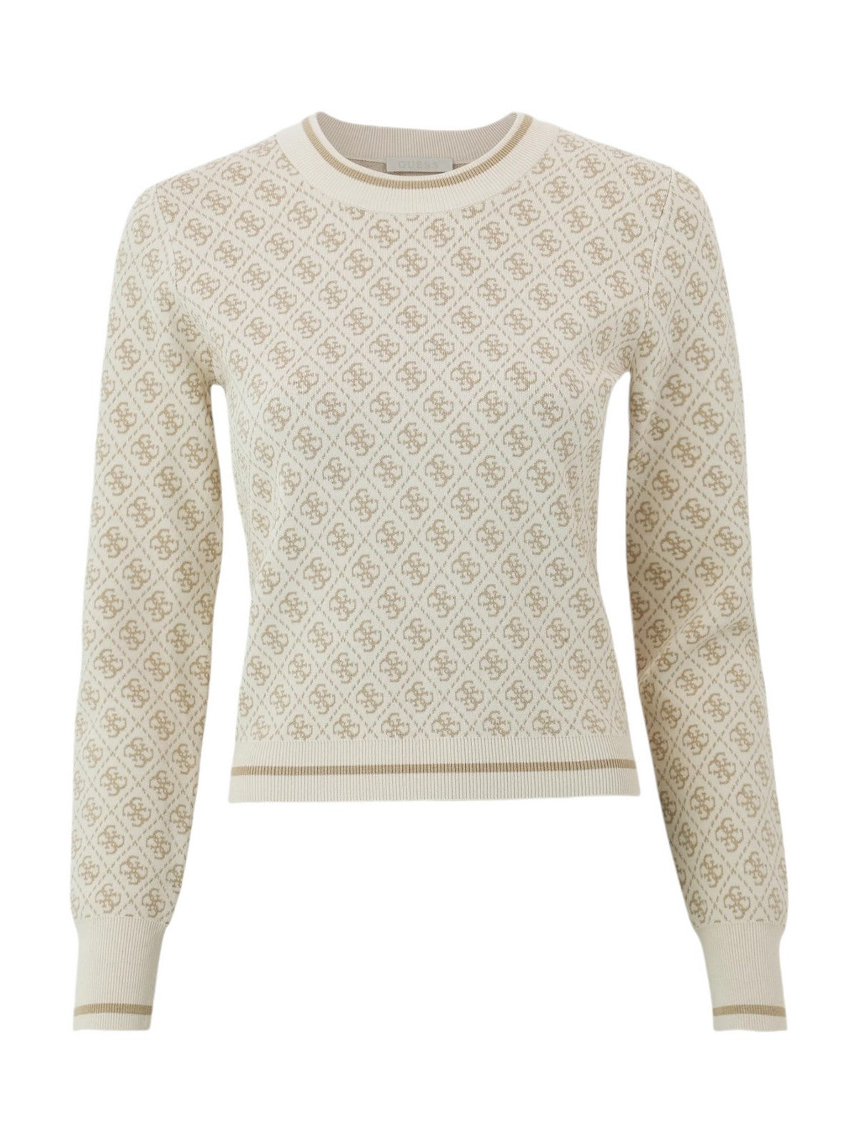 Guess Maglione Donna Lise 4G CN LS SWTR W4BR21 Z37K0 FN3J white