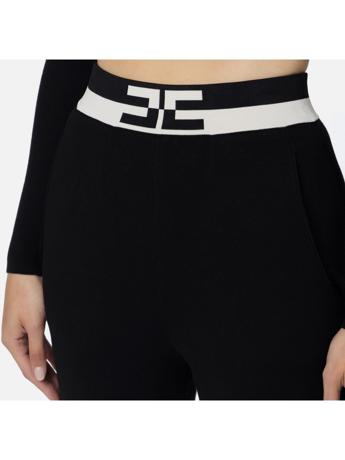 ELISABETTA FRANCHI Pantalone Donna KP62S46E2 685 Nero gioboutiqueweb