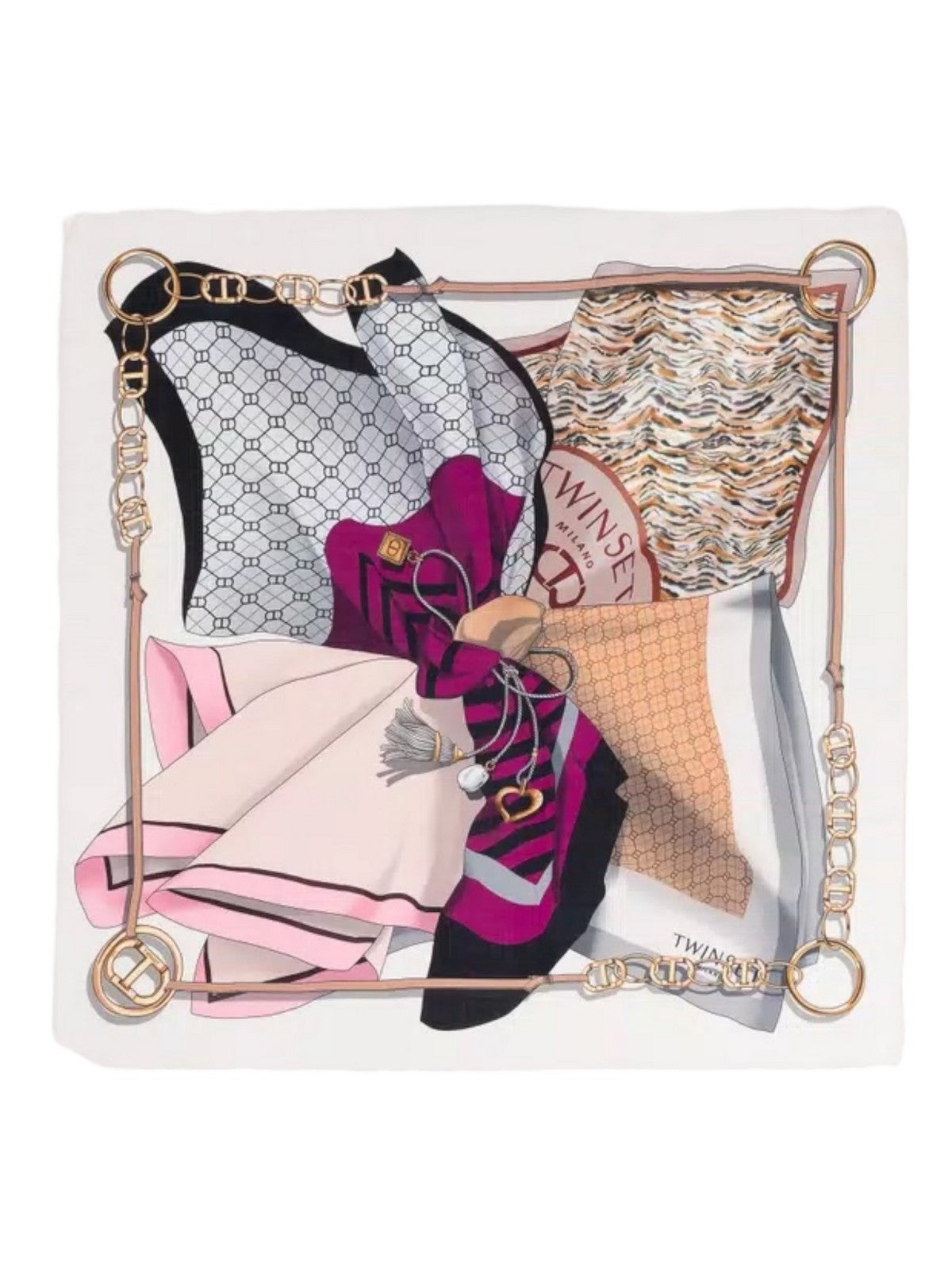 TWINSET Sciarpa Donna 242TA4490 11902 Beige gioboutiqueweb