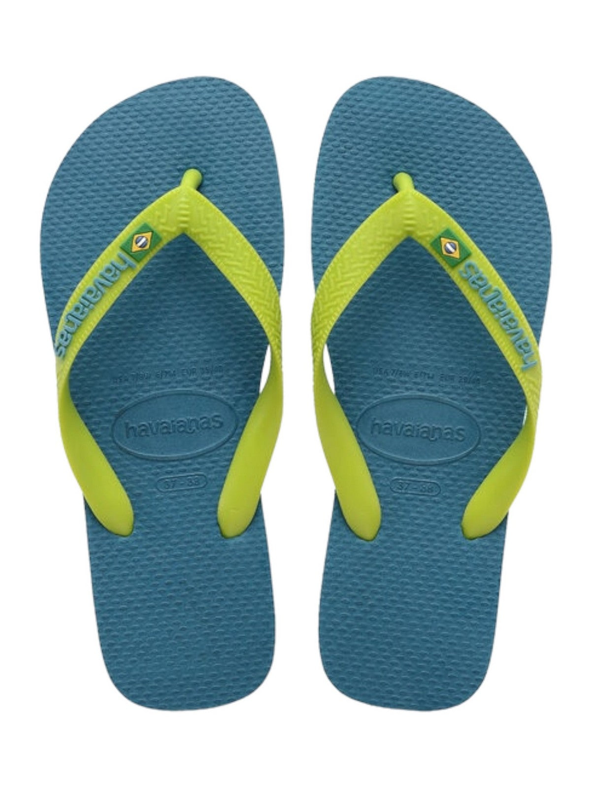 HAVAIANAS Infradito Unisex adulto Hav. Brasil logo 4110850.4974 Blu gioboutiqueweb