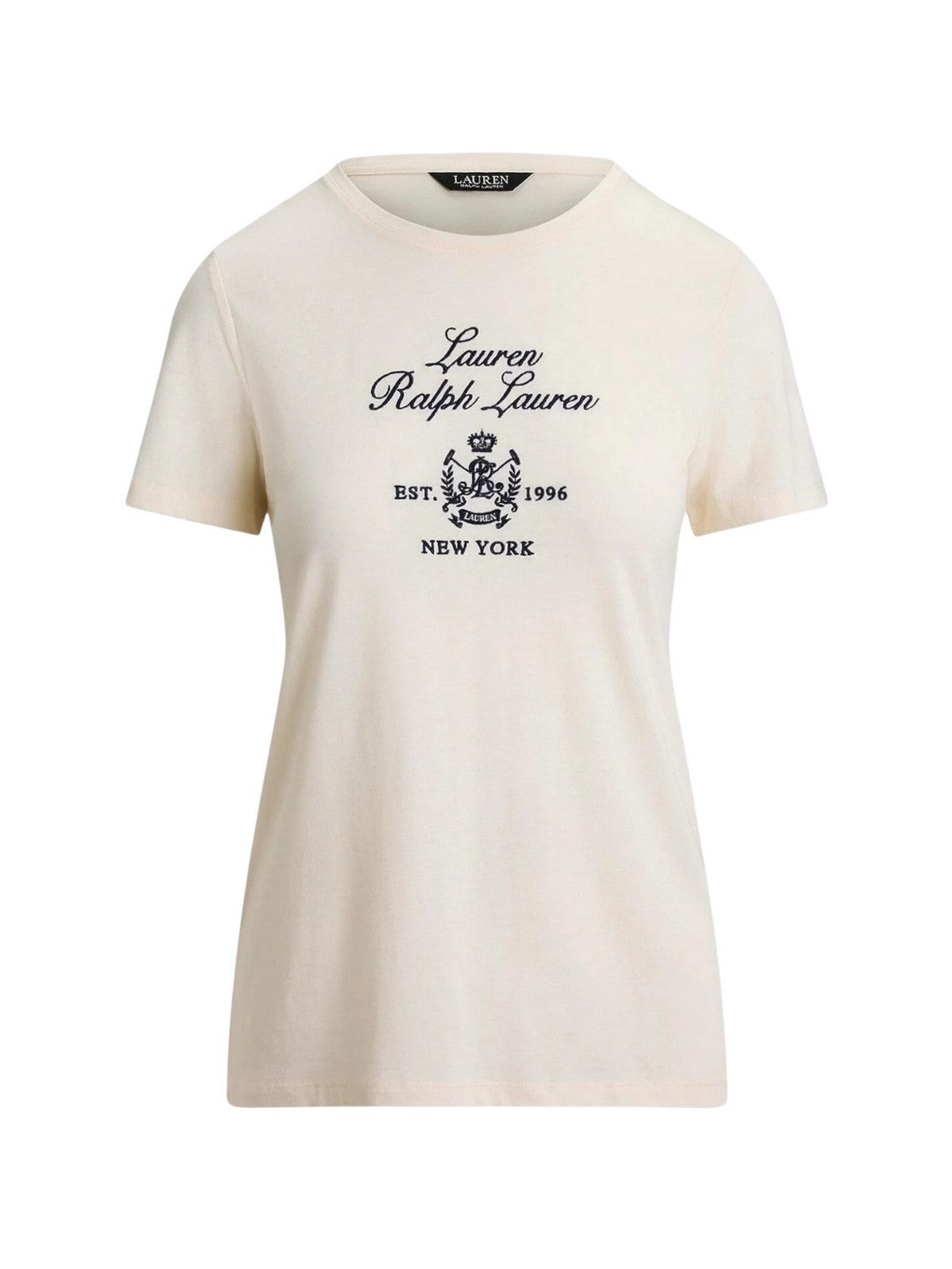 LAUREN RALPH LAUREN T-shirt Donna KATLIN-SHORT SLEEVE-T-SHIRT 200P03725 002 MASCARPONE CREAM