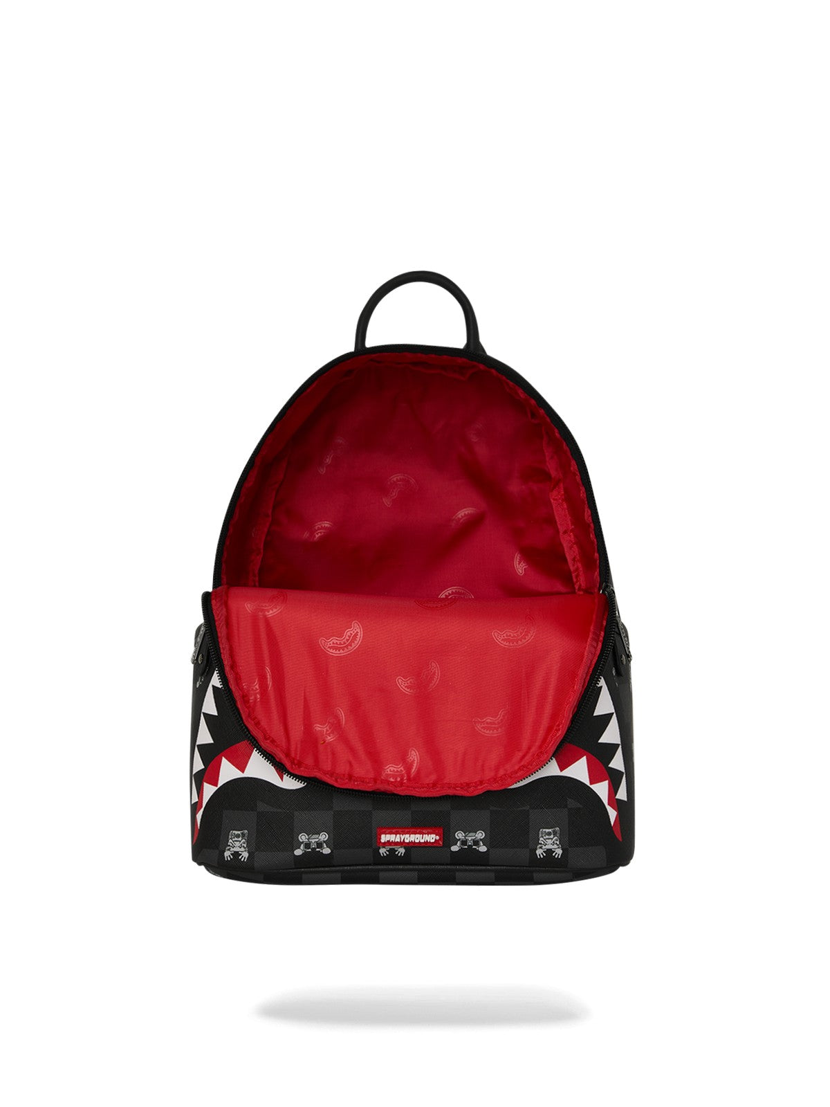 SPRAYGROUND Zaino Unisex adulto GRAY PEEKING CHARACTER CHECK SAVAGE BACKPACK 910B8908NSZ Nero