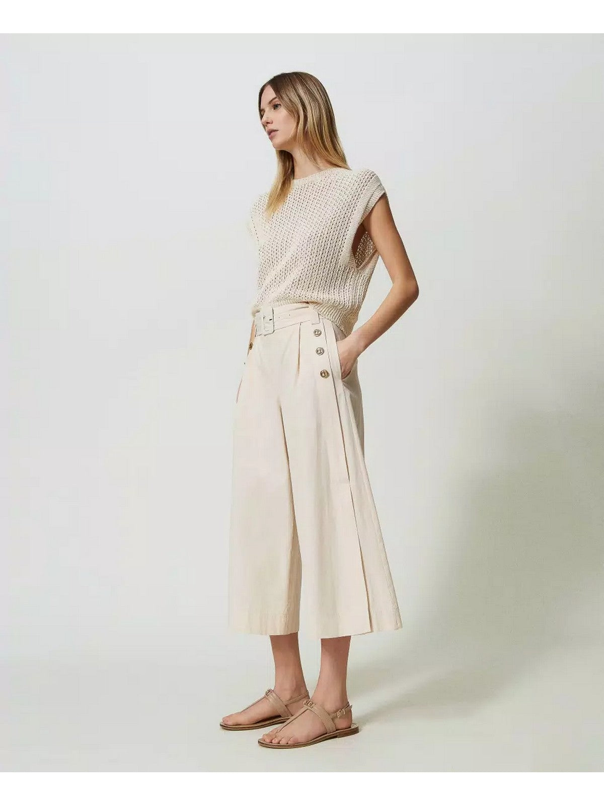 TWINSET Pantalone Donna 241TT2053 07222 Rosa gioboutiqueweb