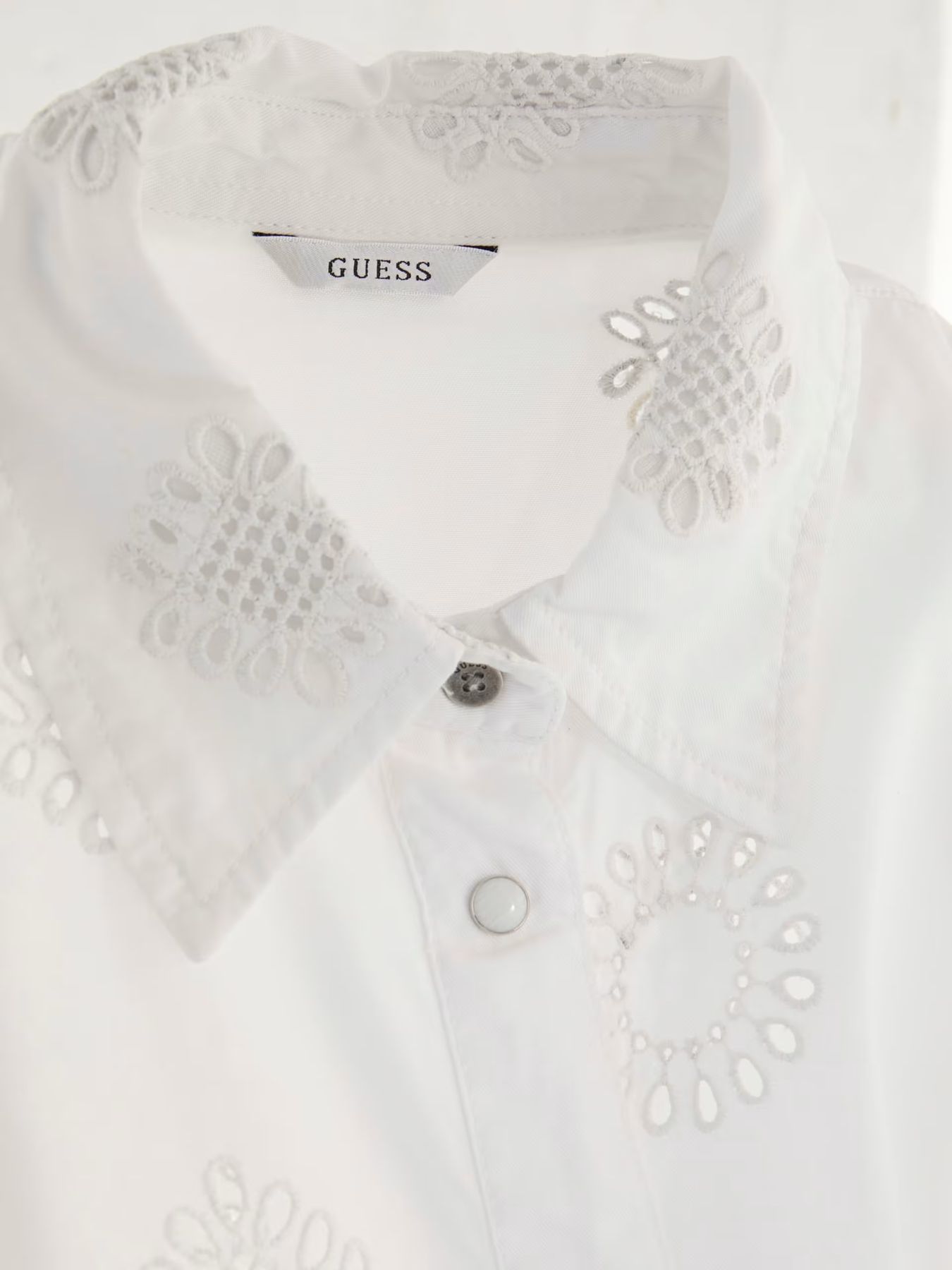 GUESS Camicia Donna Brigitte Shirt W4GH34 WG822 F0E1 Bianco