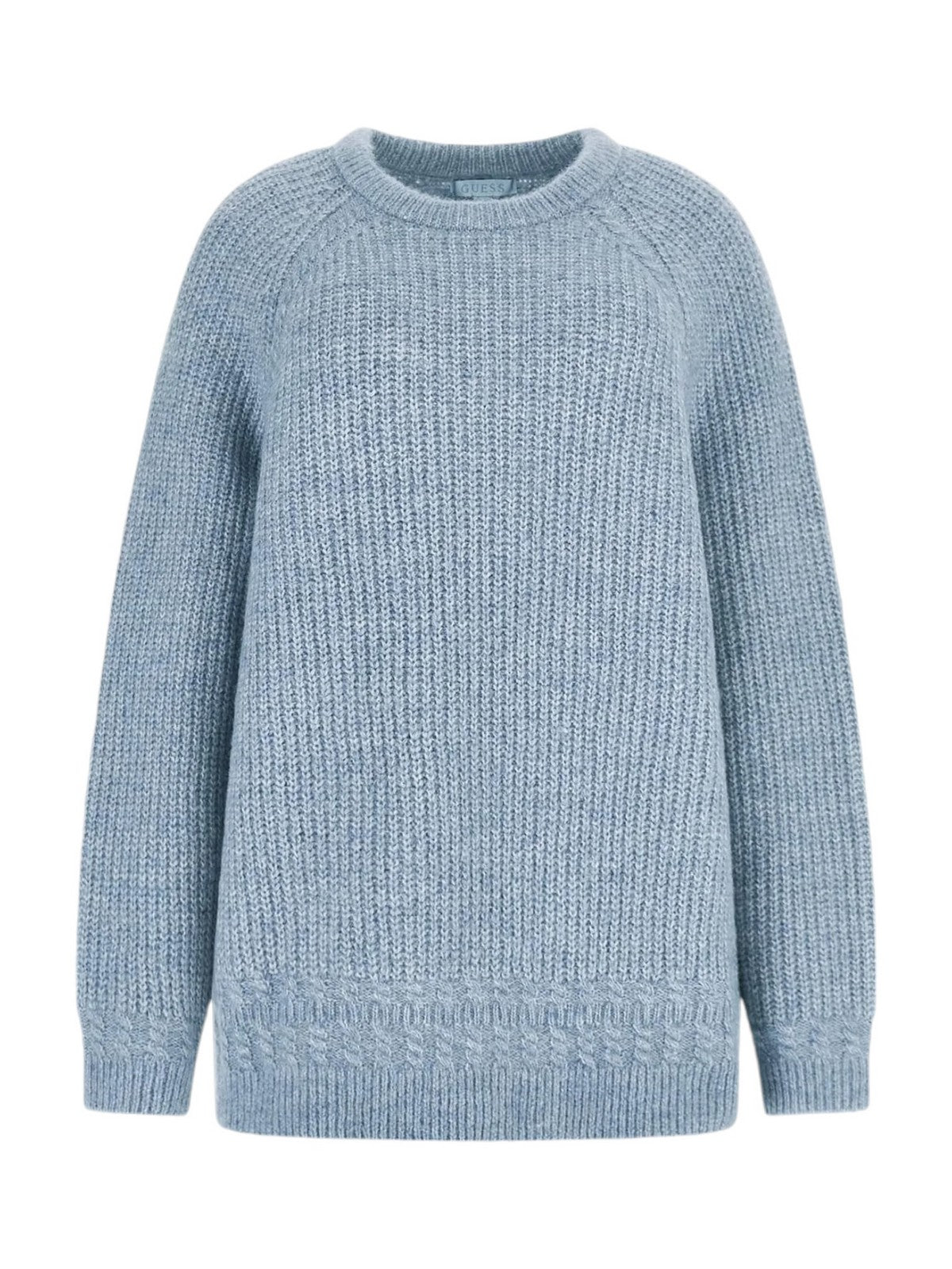 Guess Maglione Woman LS CN Cable Margot Swr W4BR0O Z3LG0 G7DX Blue