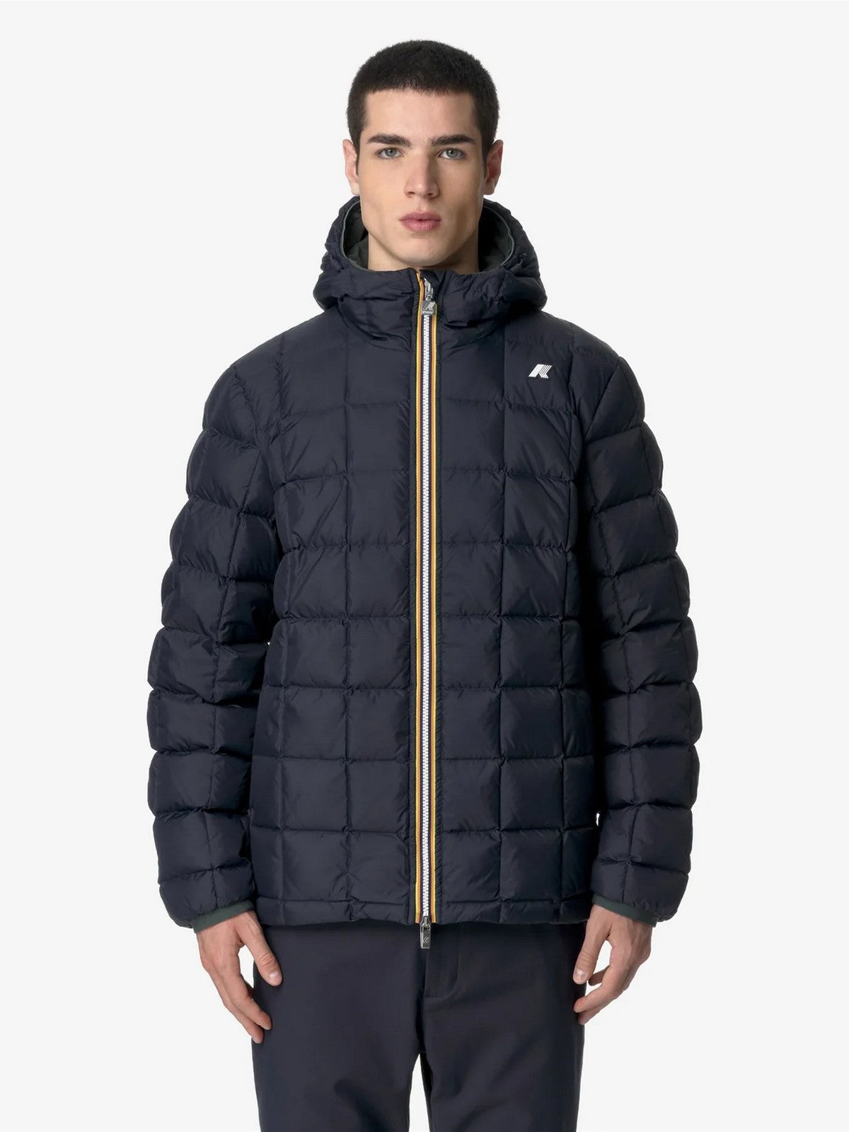 K-WAY Giubbino Uomo JACK ST THERMO DOUBLE K8127WW AF0 GREEN BLACKISH - BL