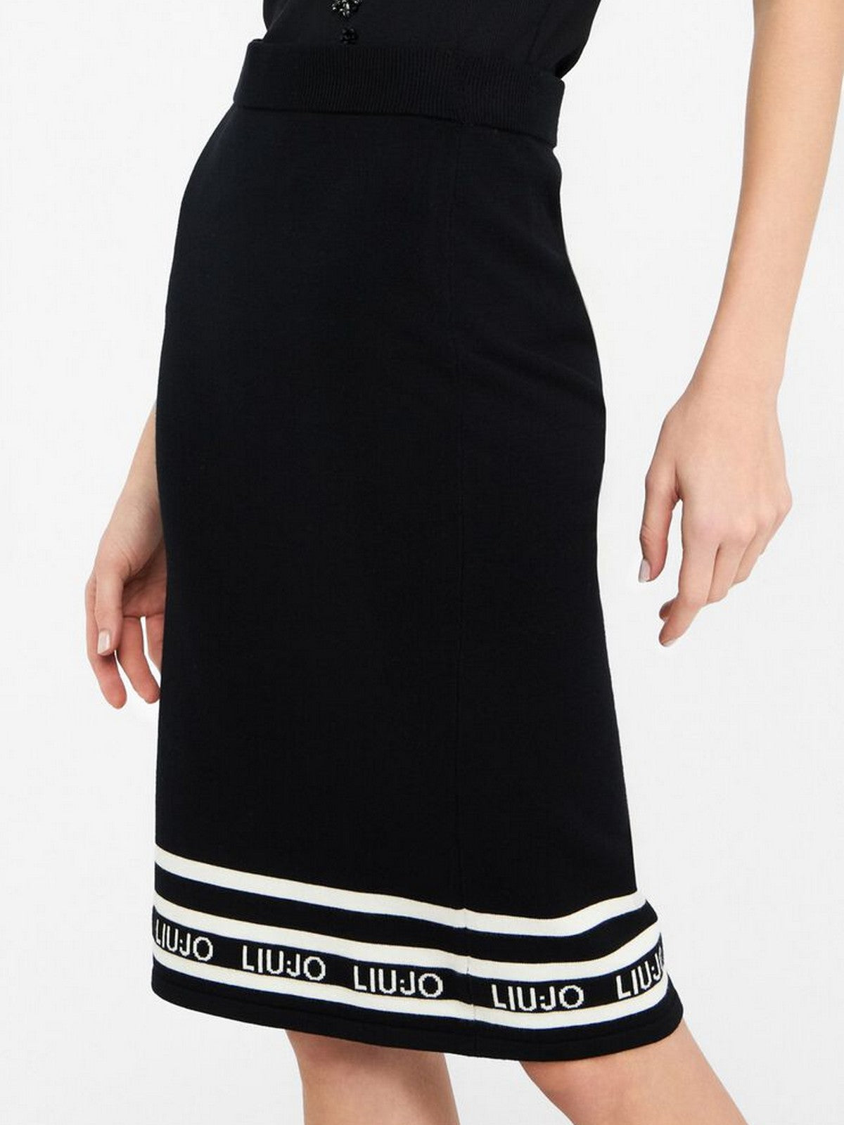 LIU JO SPORT Gonna Donna TF5217MS63L 03N66 Nero/bianco latte