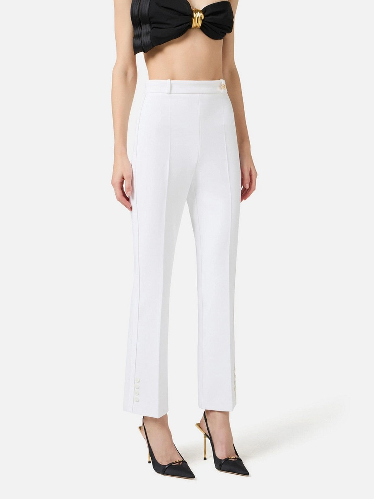 ELISABETTA FRANCHI Pantalone Donna PA16861E2 360 Avorio