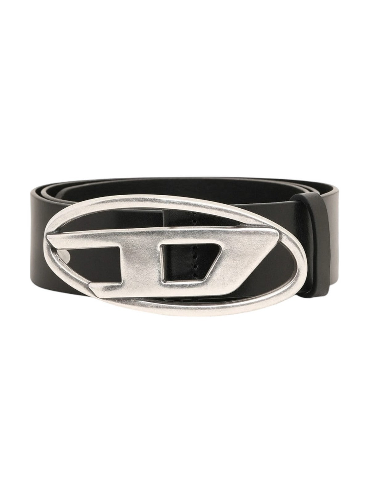 DIESEL Cintura Uomo OVAL D LOGO B-1DR BELT X08516 PR666 T8013 001 - BLACK