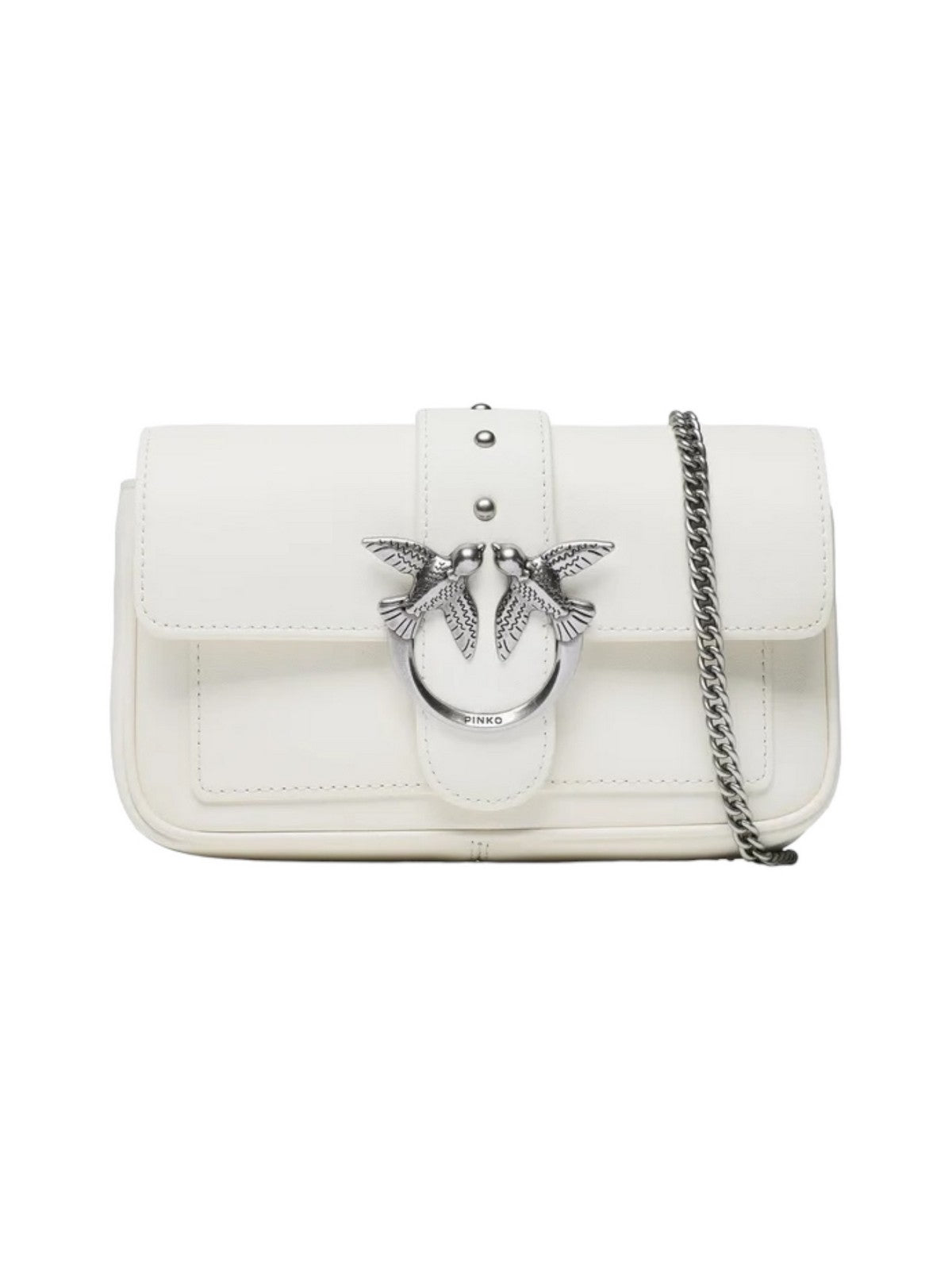PINKO Borsa Donna Love one pocket 100061-A0F1 Z14O Bianco gioboutiqueweb