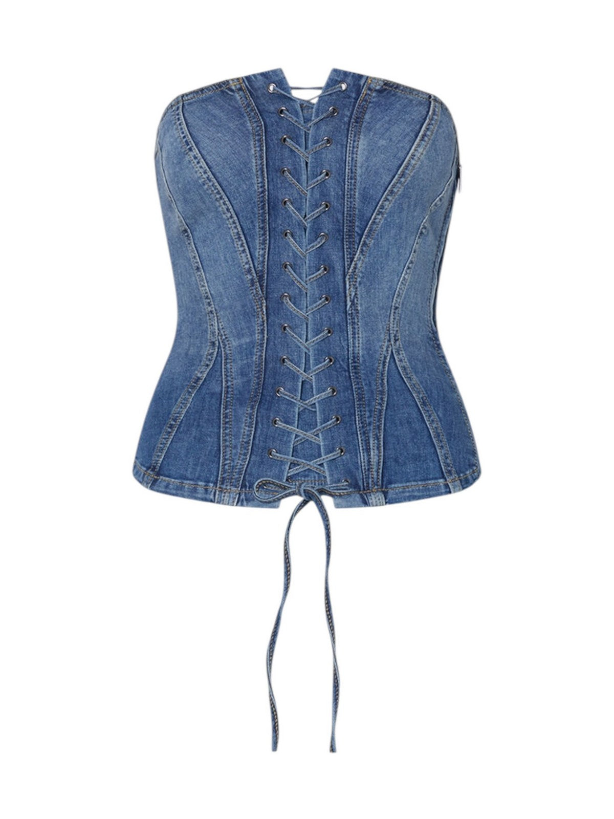 LIU JO feat. ELODIE Top Donna UA6506D0399 79157 Den.md.Blue intrecci
