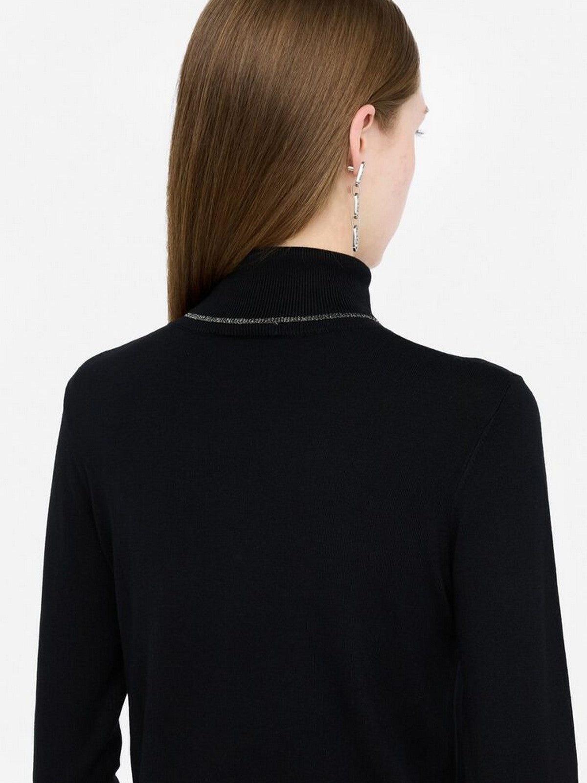 LIU JO WHITE Maglione dolcevita Donna MF5229MS49I 22222 Nero