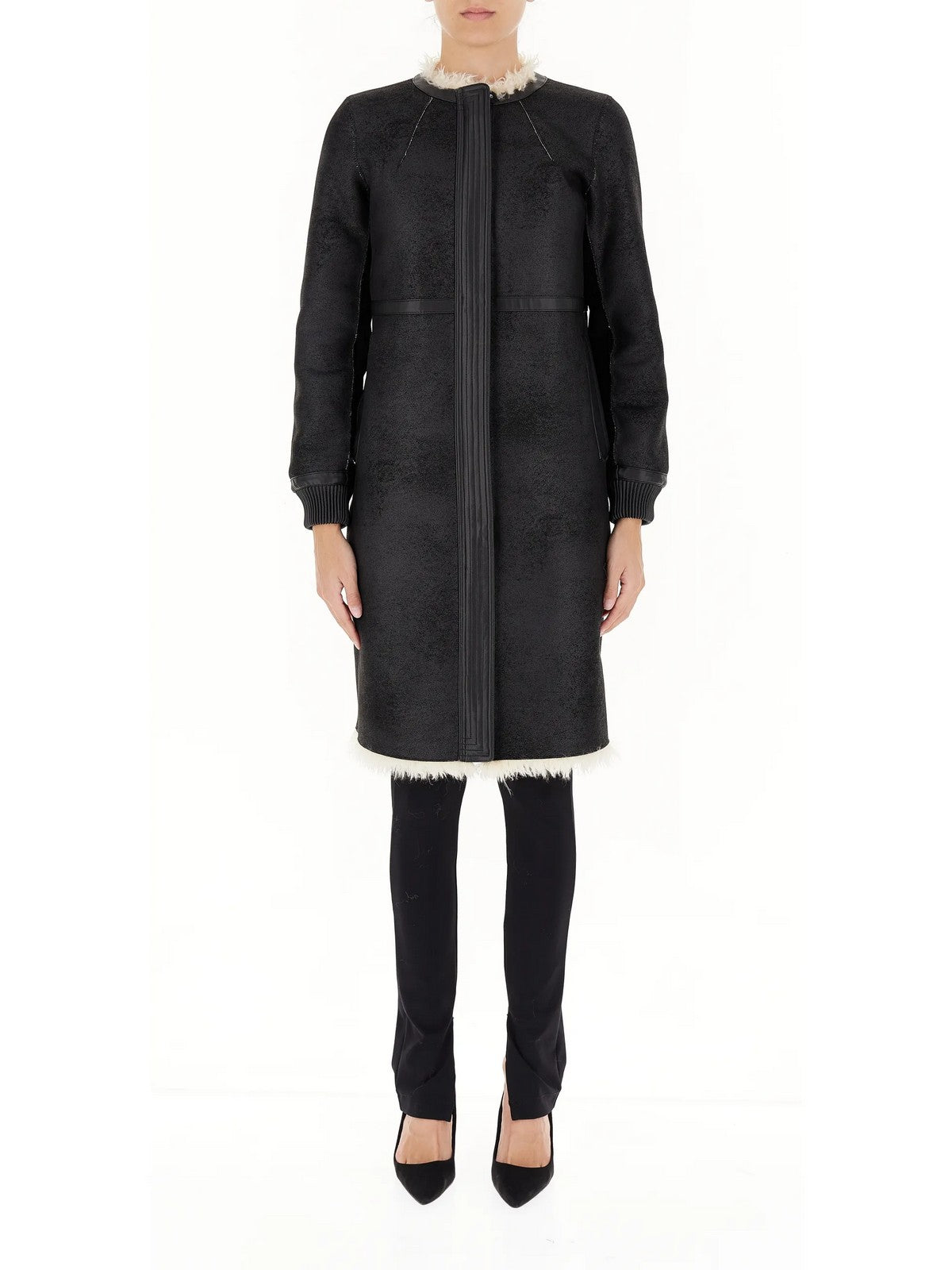 PATRIZIA PEPE Cappotto Donna 2O0140 E054 J4C6 Bianco gioboutiqueweb