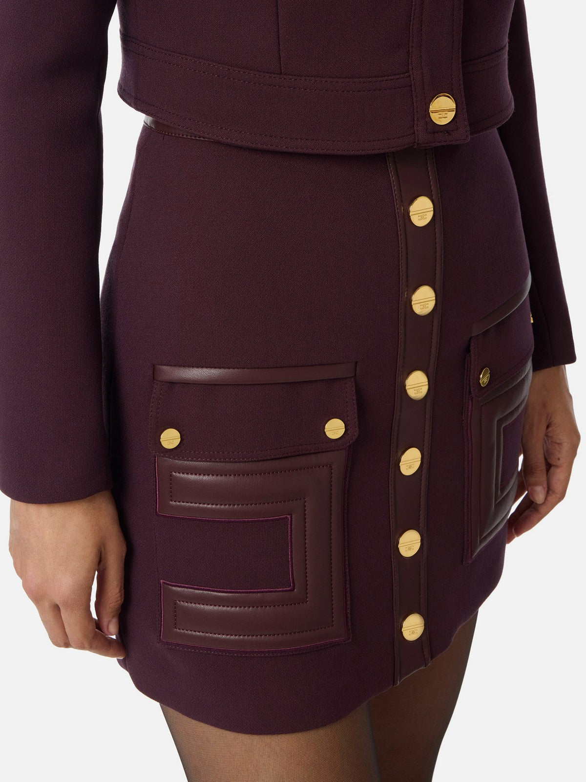 ELISABETTA FRANCHI Women's skirt Go12057E2 EA4 Merlot