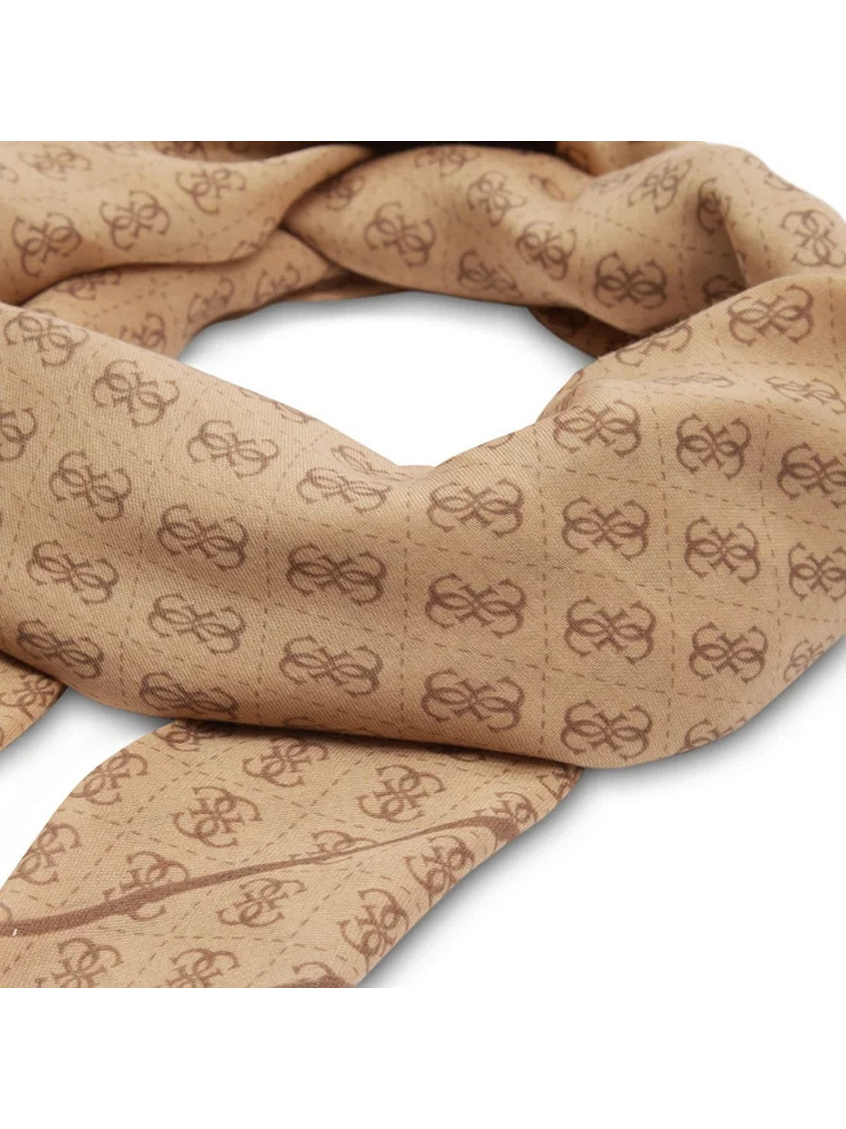 GUESS Foulard Donna G-James Logo Kefiah AW9986 SIL30 LTL Beige gioboutiqueweb