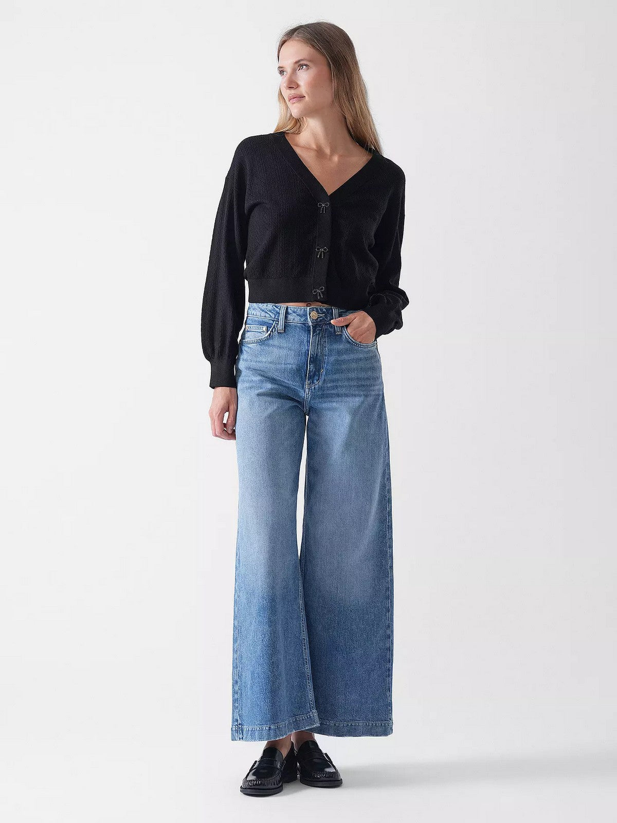 GUESS Cardigan Donna GJ HOODED PUFFER W5YR01 Z2ZK2 JBLK JET BLACK