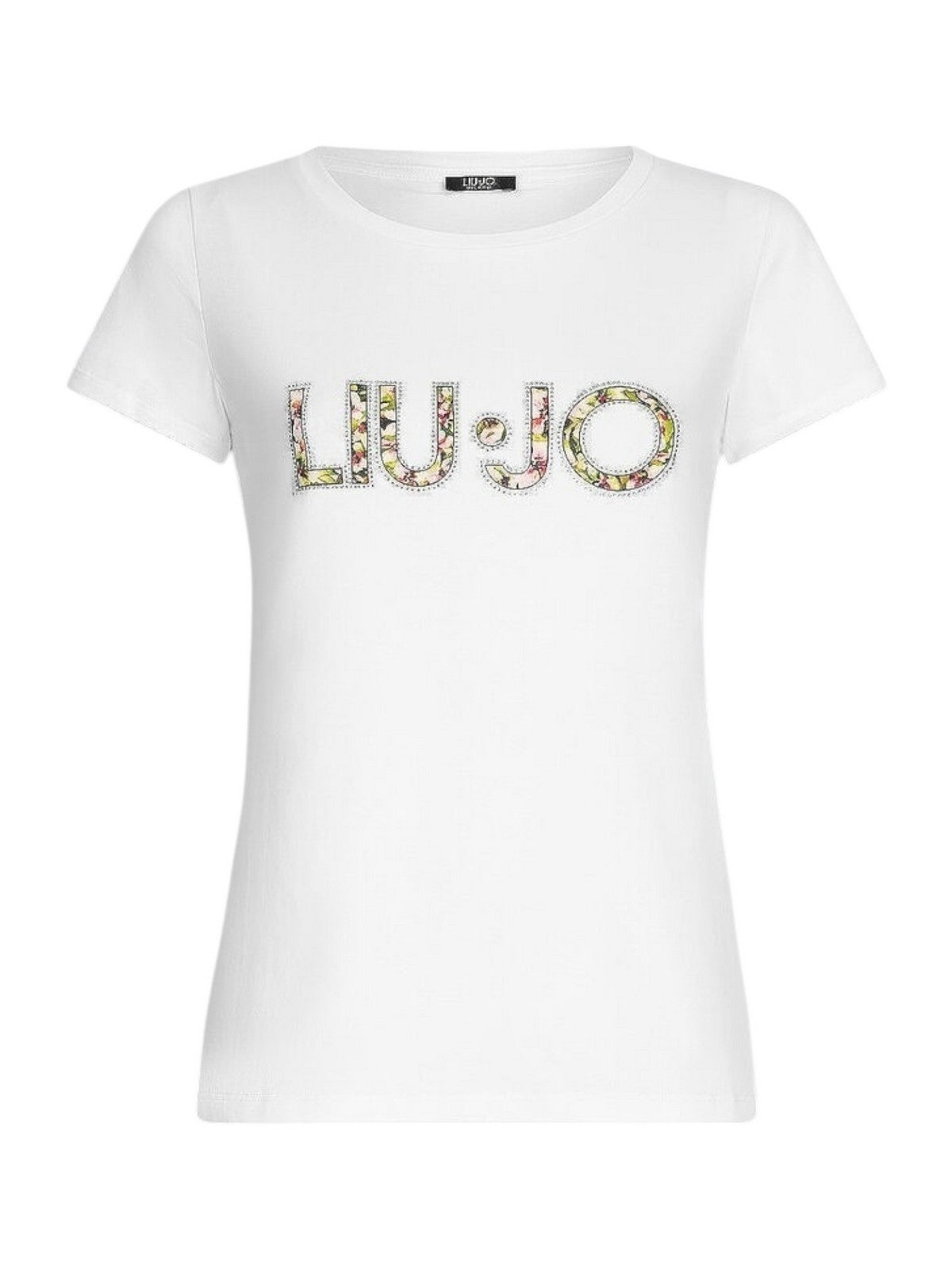 LIU JO BEACHWEAR T-shirt Donna VA5154JS003 Q9136 Bianco/flowers