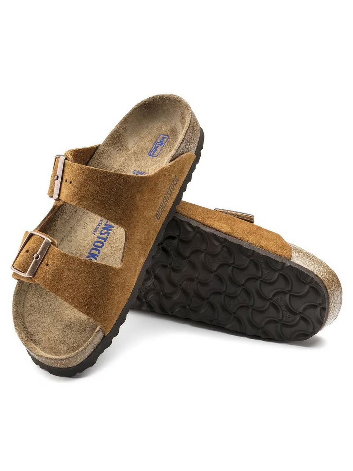 BIRKENSTOCK Sandalo Unisex adulto Arizona mink, Suede Leather 1027162 Marrone
