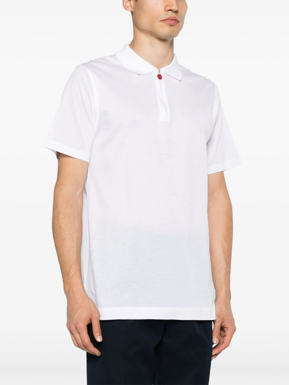 KITON Polo Uomo UMK117140C00F WHITE Bianco gioboutiqueweb