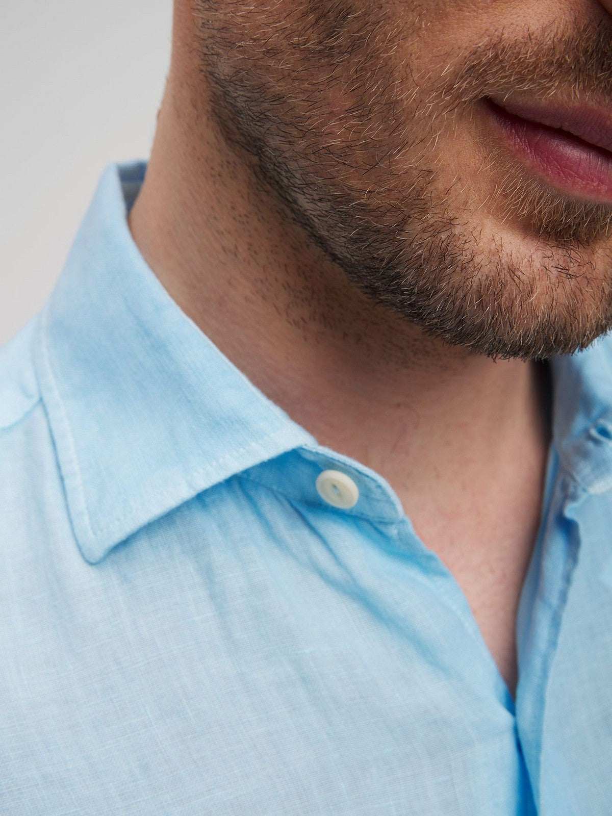 Mc2 Saint Barth Men's Shirt Pamplona 00850f Blue