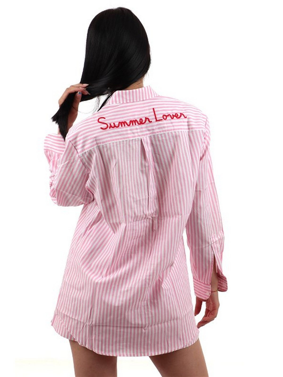 MC2 SAINT BARTH Camicia Donna BRIGITTE 01923F Rosa gioboutiqueweb