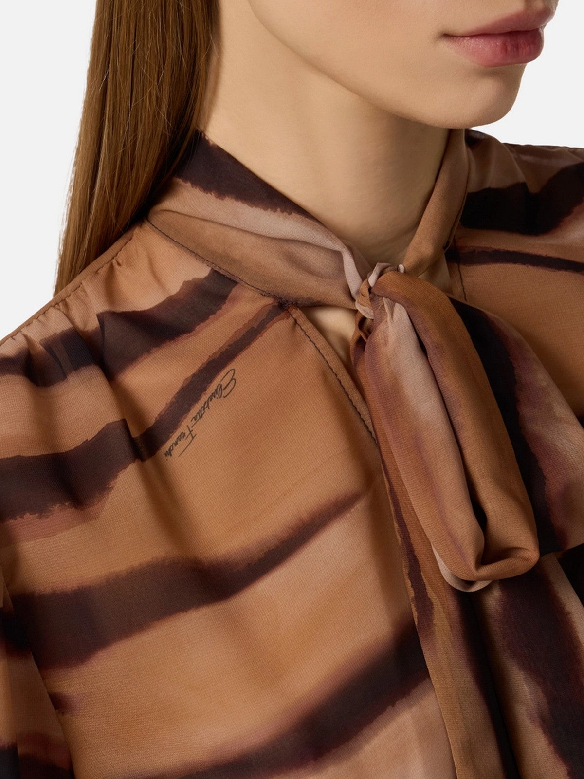 ELISABETTA FRANCHI Camicia Donna CA16062E2 470 CAMMELLO