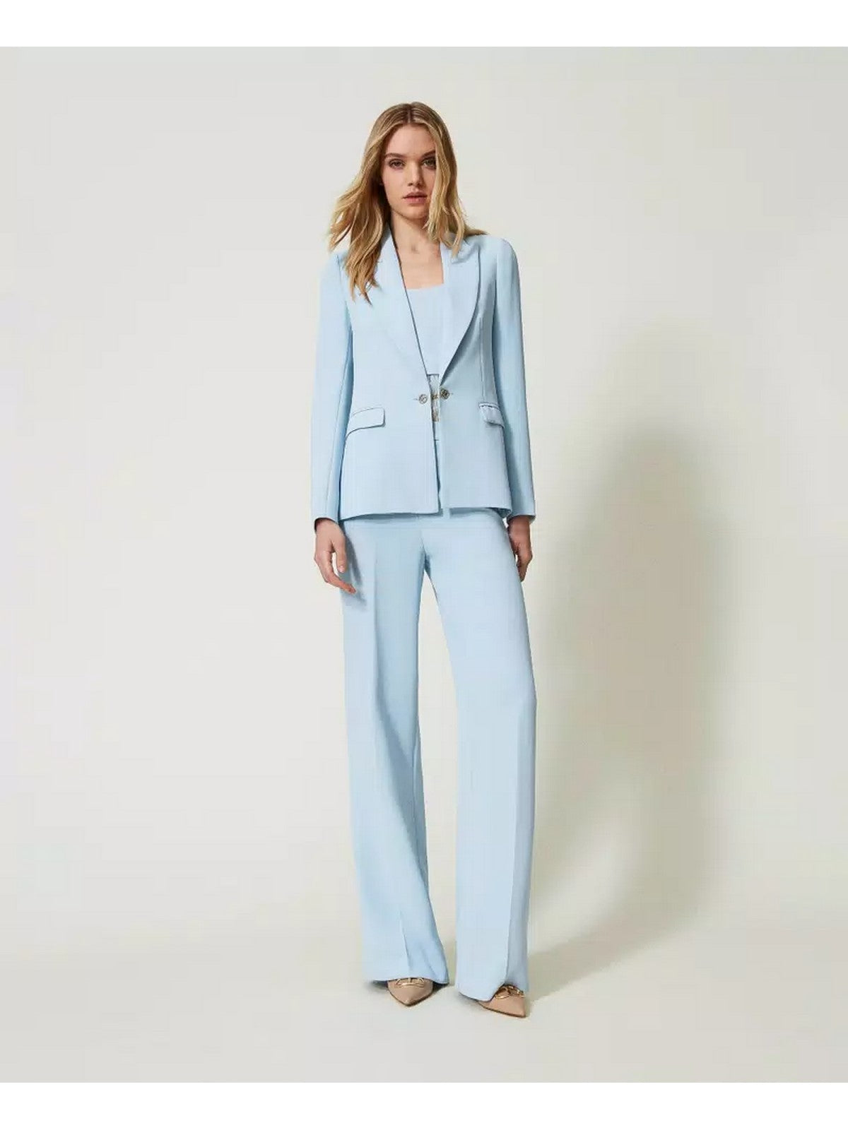 Twinset Pantalone femme 241TP2171 11307 Bleu