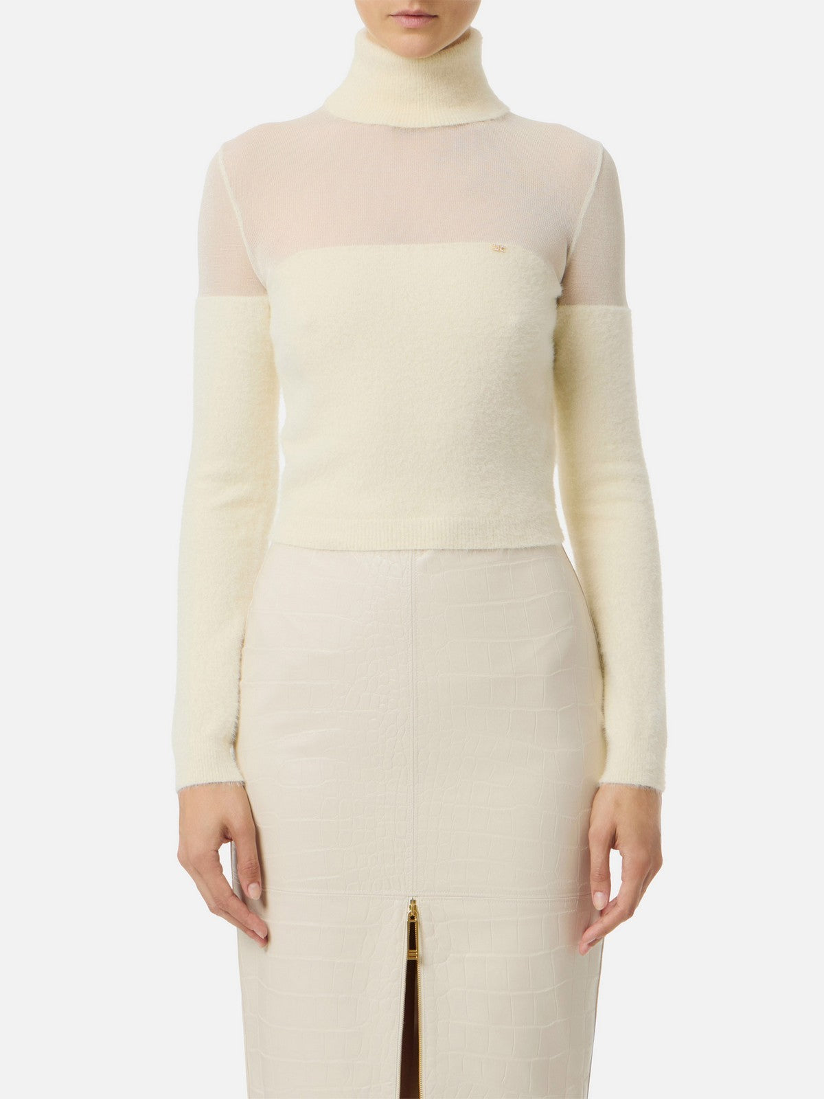 ELISABETTA FRANCHI Maglia Donna MK54T57E2 DZ9 MILK