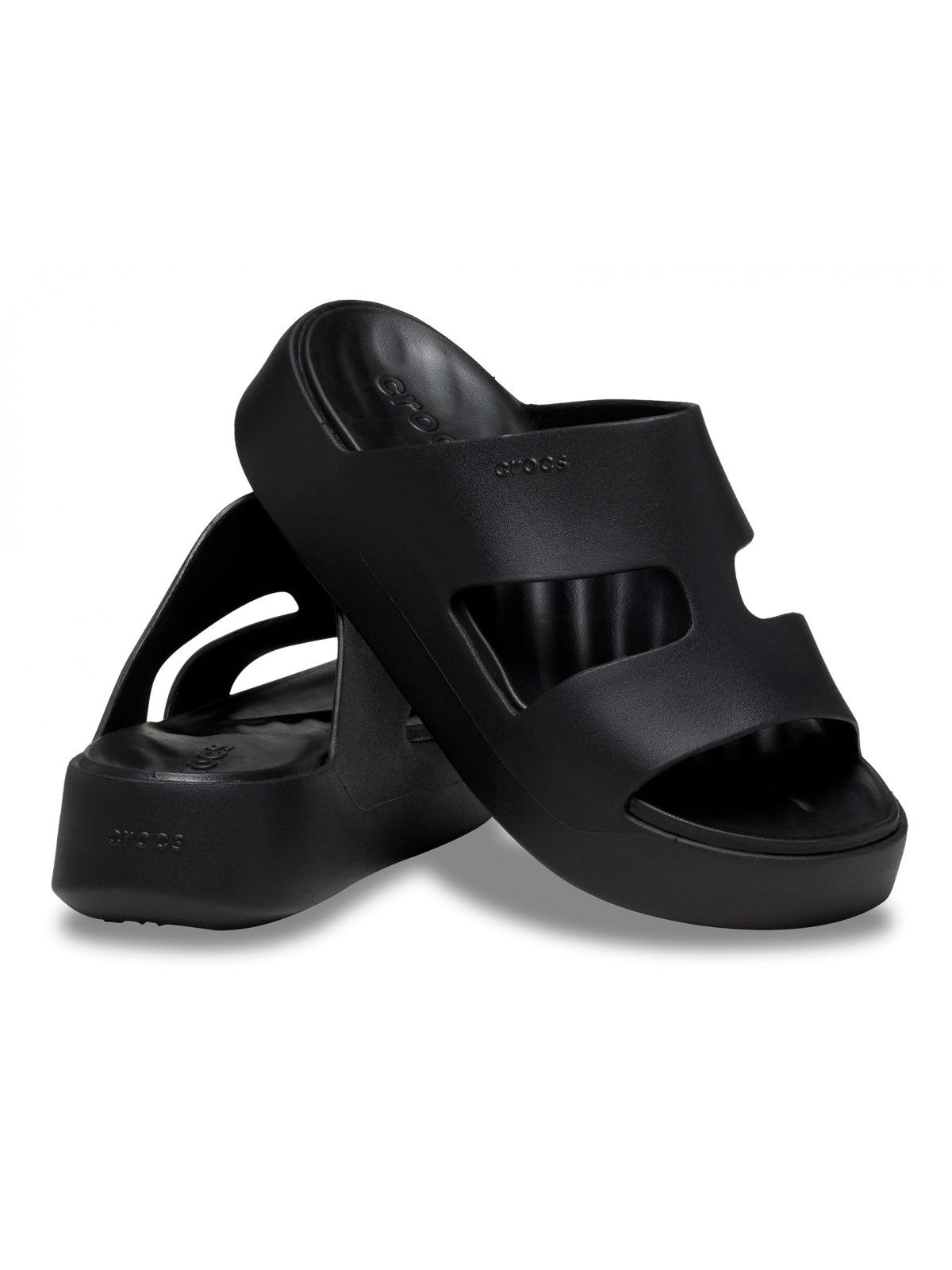 CROCS Ciabatta Donna Getaway Platform H-Strap W 209409 001 BLACK gioboutiqueweb