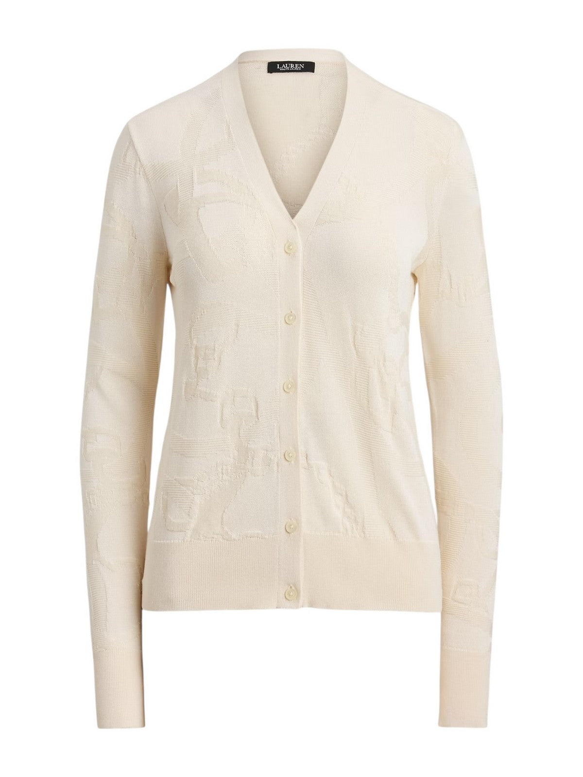 LAUREN RALPH LAUREN Cardigan Donna DENZEL-LONG SLEEVE-CARDIGAN 200P03476 001 MASCARPONE CREAM