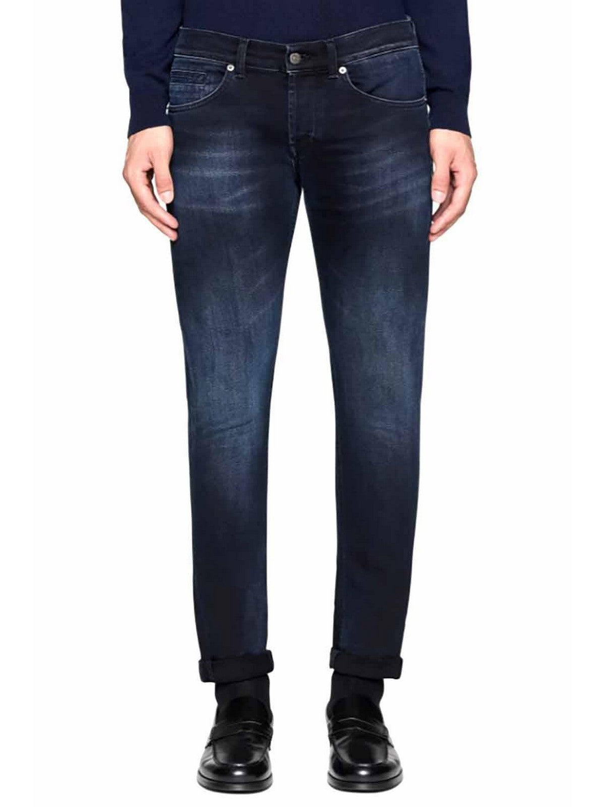 DONDUP Jeans Uomo George UP232 DS0355U LV1 899 BLU TUAREG