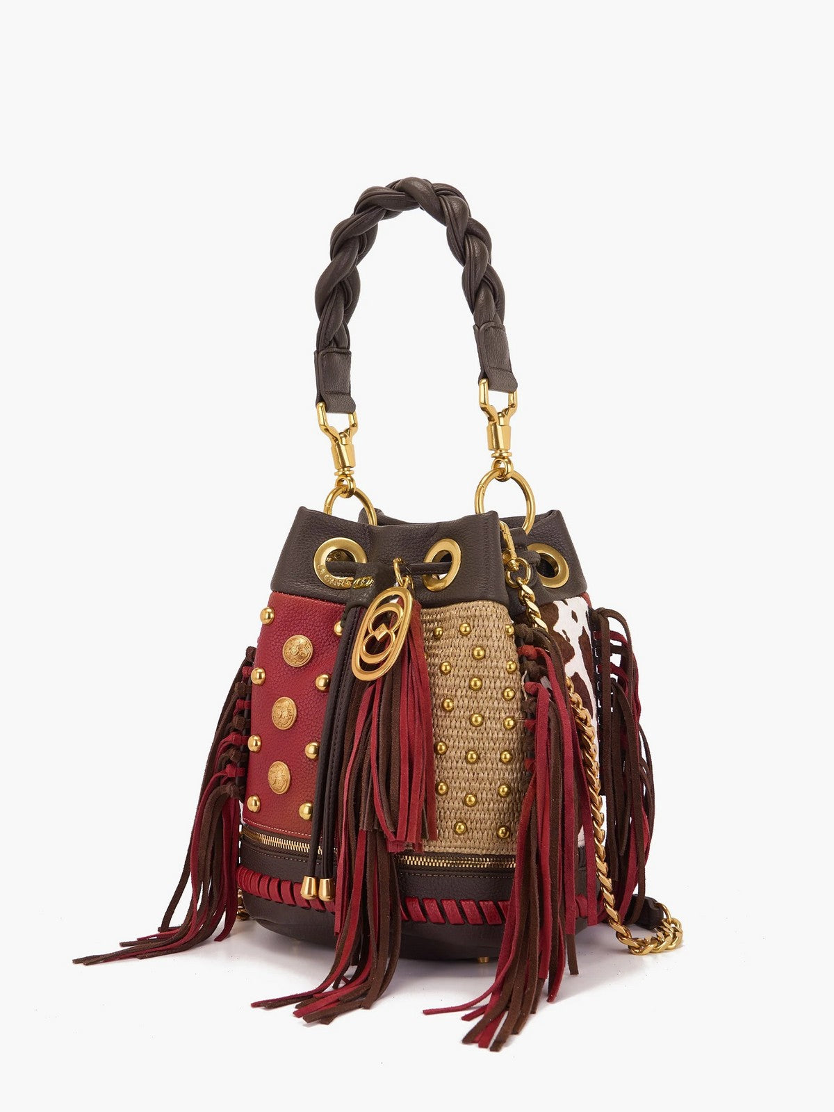 LA CARRIE Borsa Donna LEGACY BUCKET SYNT./HOR./RAPH. 151M-EM-118-SHR MUBR Marrone gioboutiqueweb