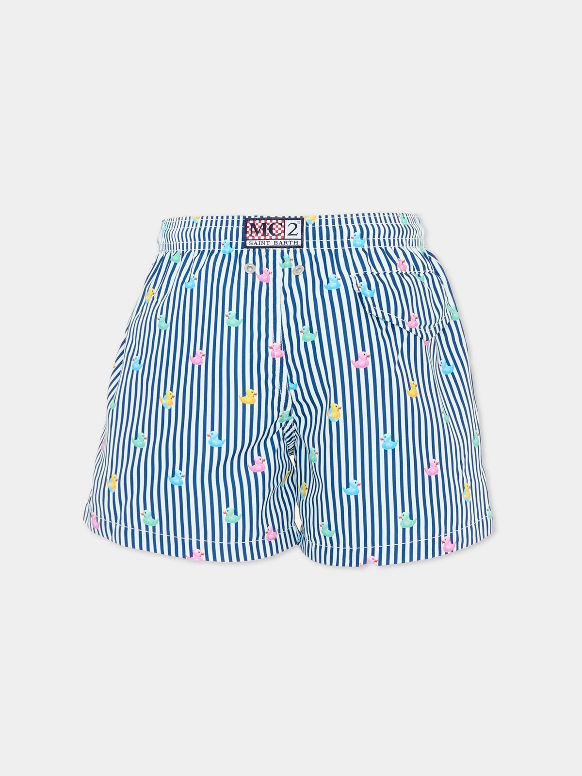 MC2 SAINT BARTH Costume da bagno Bambini e ragazzi JEAN LIGHTING 03290L DUCKY PASTEL STRIPES S 61