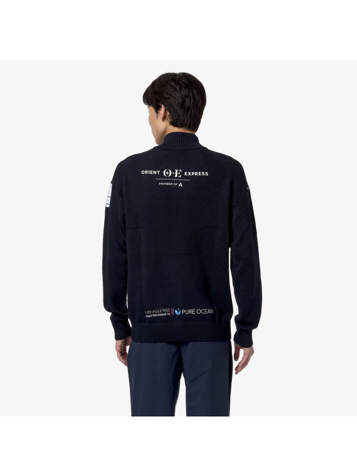 K-Way Men's Ault Orient Express Team AC K2127ZW B29 blue sweatshirt