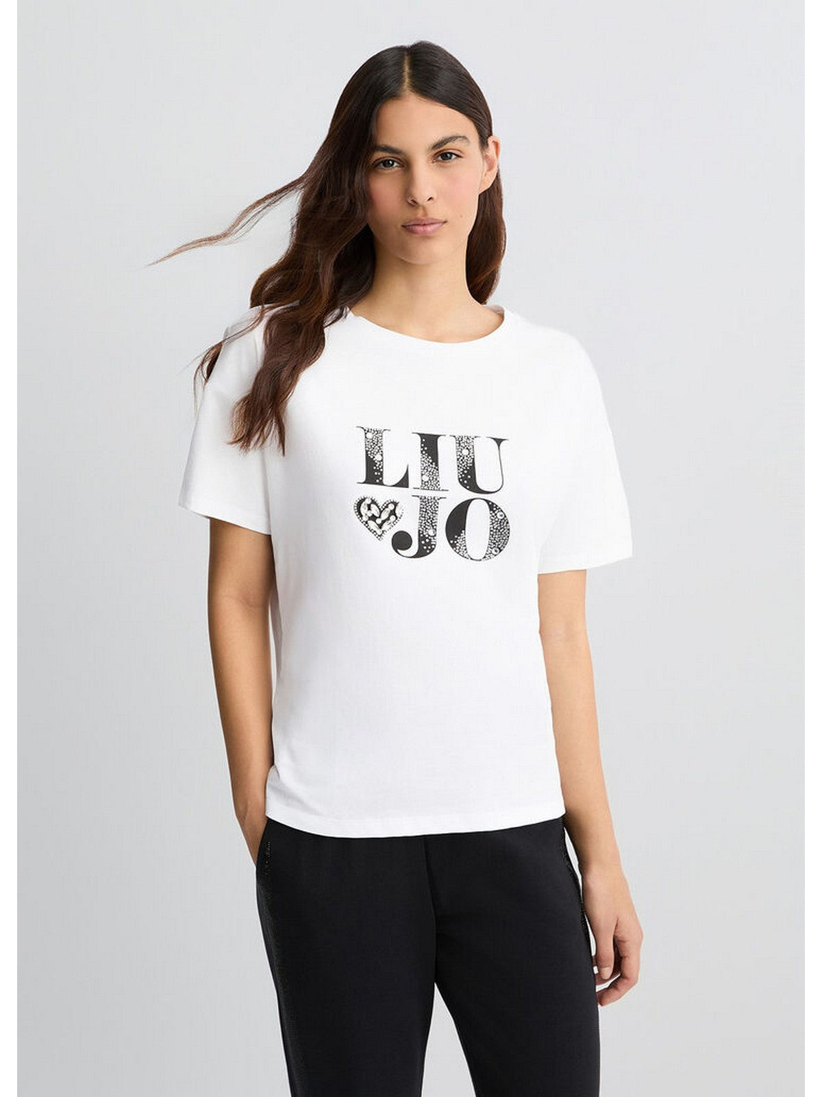 LIU JO WHITE T-shirt Donna WA5147JS923 T9817 Bianco
