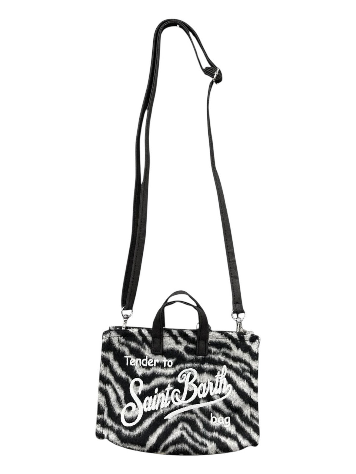 MC2 SAINT BARTH Pochette Donna PHONE BAG FELT 00269I ZEBRA 00 EMB