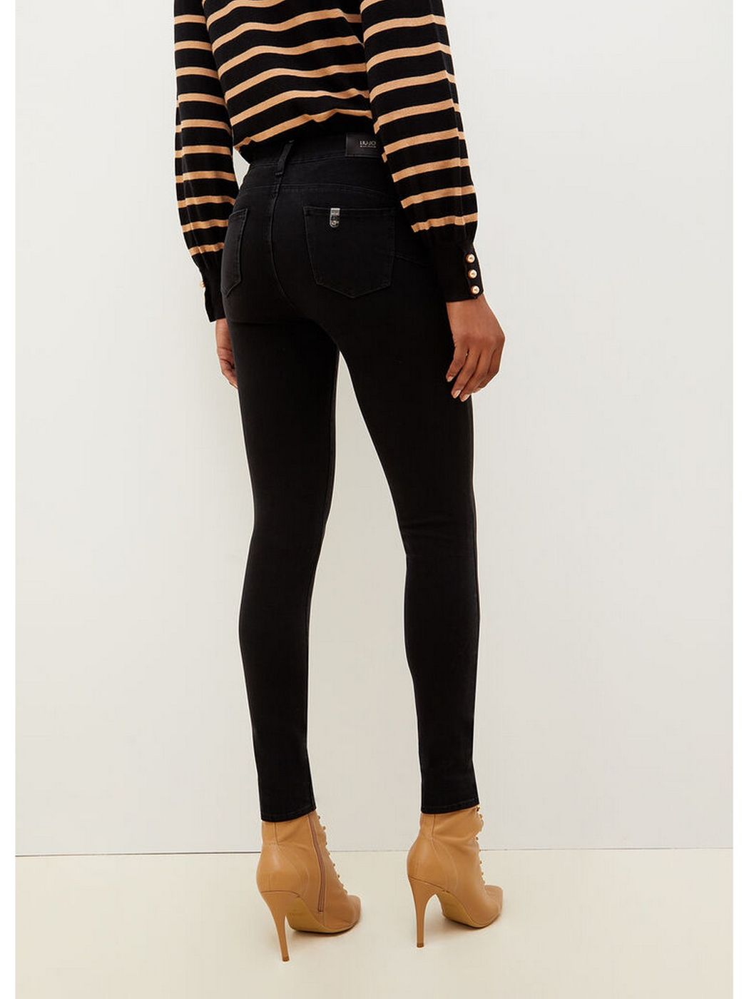 LIU JO BLUE DENIM Jeans Donna UXX037D4199 87174 Nero gioboutiqueweb