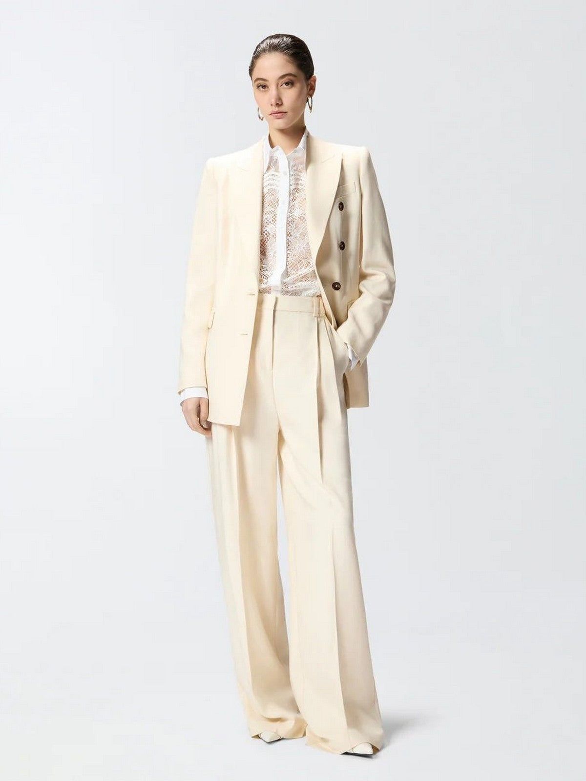 PINKO Pantalone Donna BRESCELLO PANTALONE FRISOTTINO 106918-A2W6 C00 BIANCO CIGNO