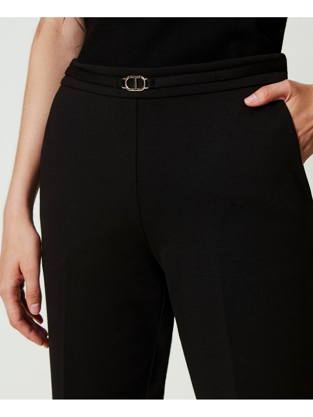 TWINSET Pantalone Donna 242TP224A 00006 Nero gioboutiqueweb