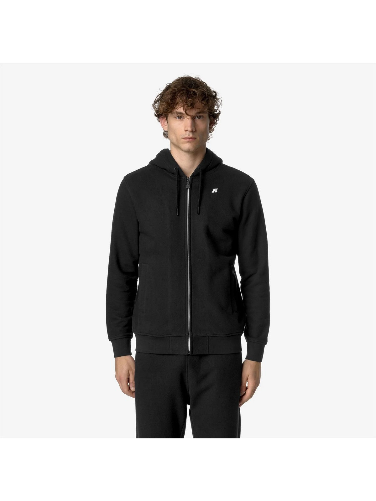 K-WAY Felpa Uomo ANTHONY HEAVY FLEECE K8133IW USY Nero gioboutiqueweb