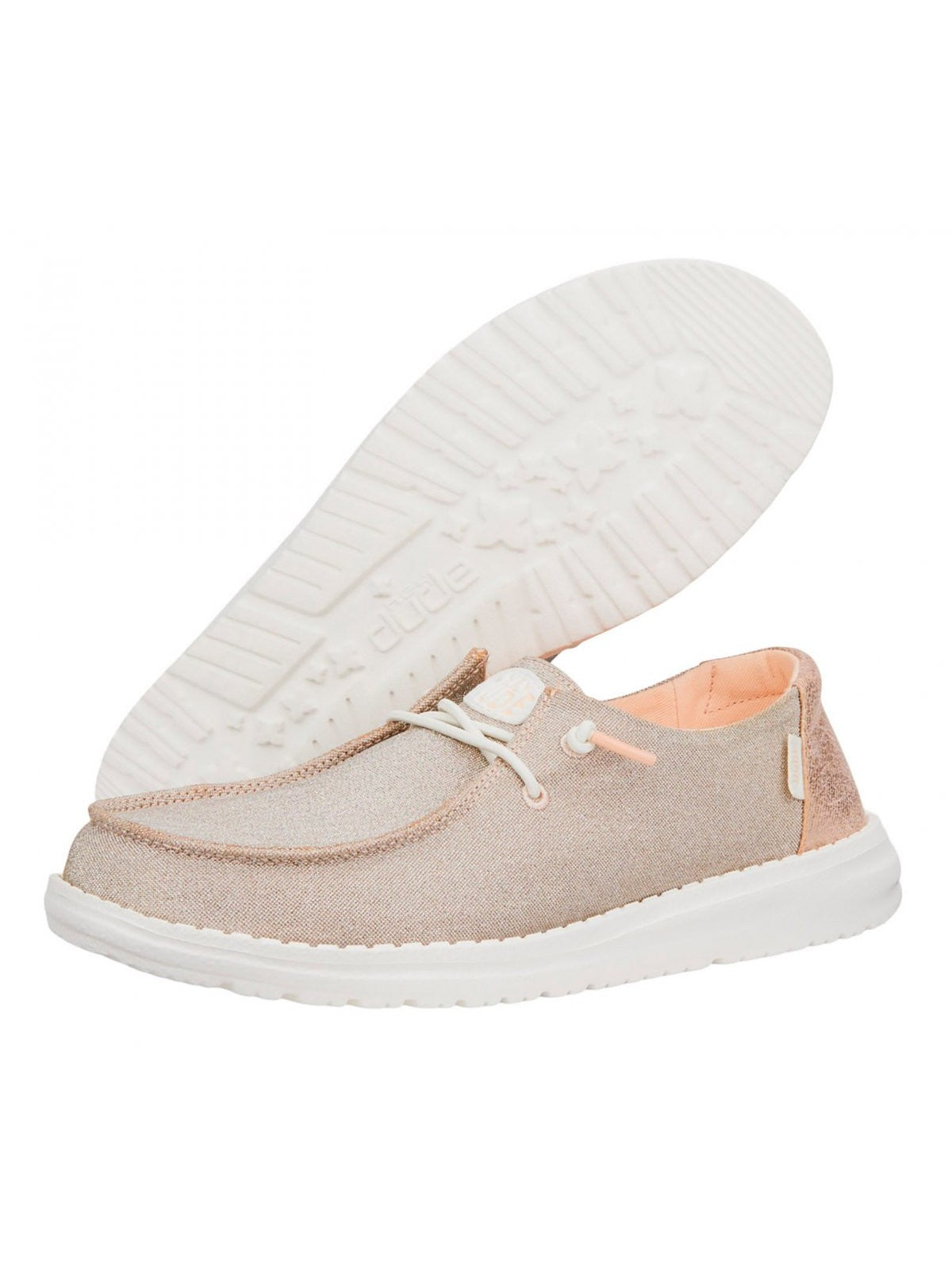 HEY DUDE Mocassino Donna Wendy Metallic Sparkle HD.41082 7D9 Rosa gioboutiqueweb