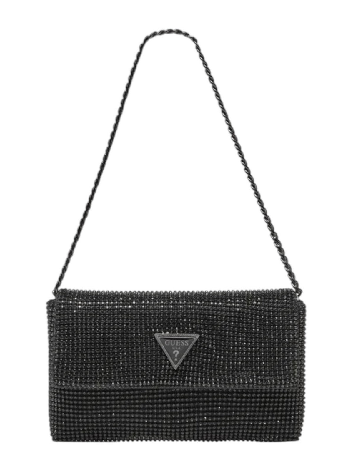 GUESS Borsa Donna Zalina Flap Clutch HWRB93 50700 BLA Nero gioboutiqueweb
